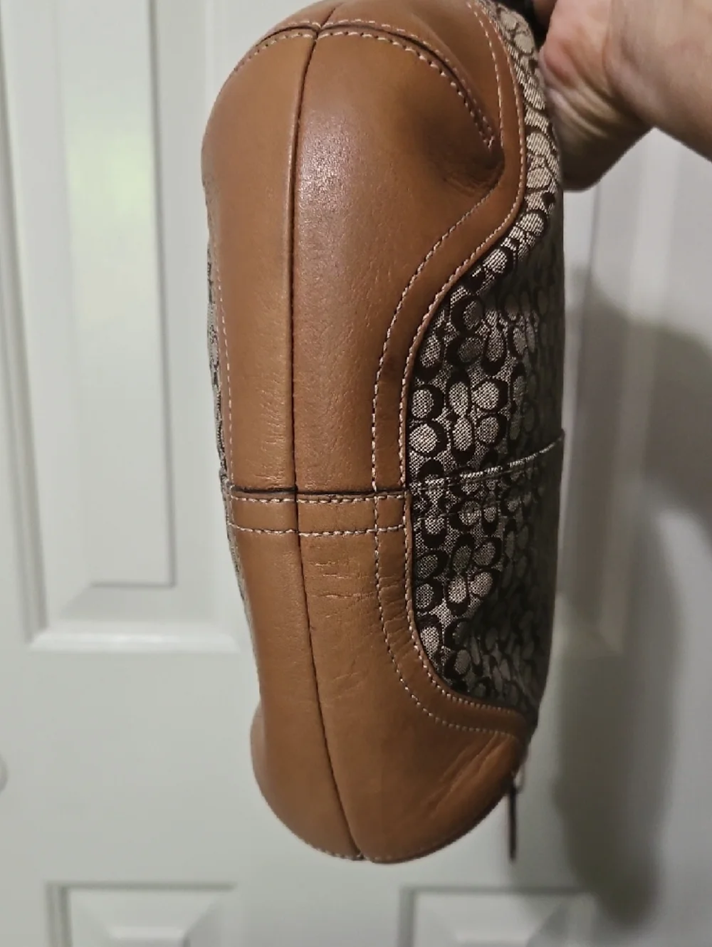 Coach EUC Soho Micro Cs Tan Signature Jacquard Shoulder Bag - Picture 7 of 11